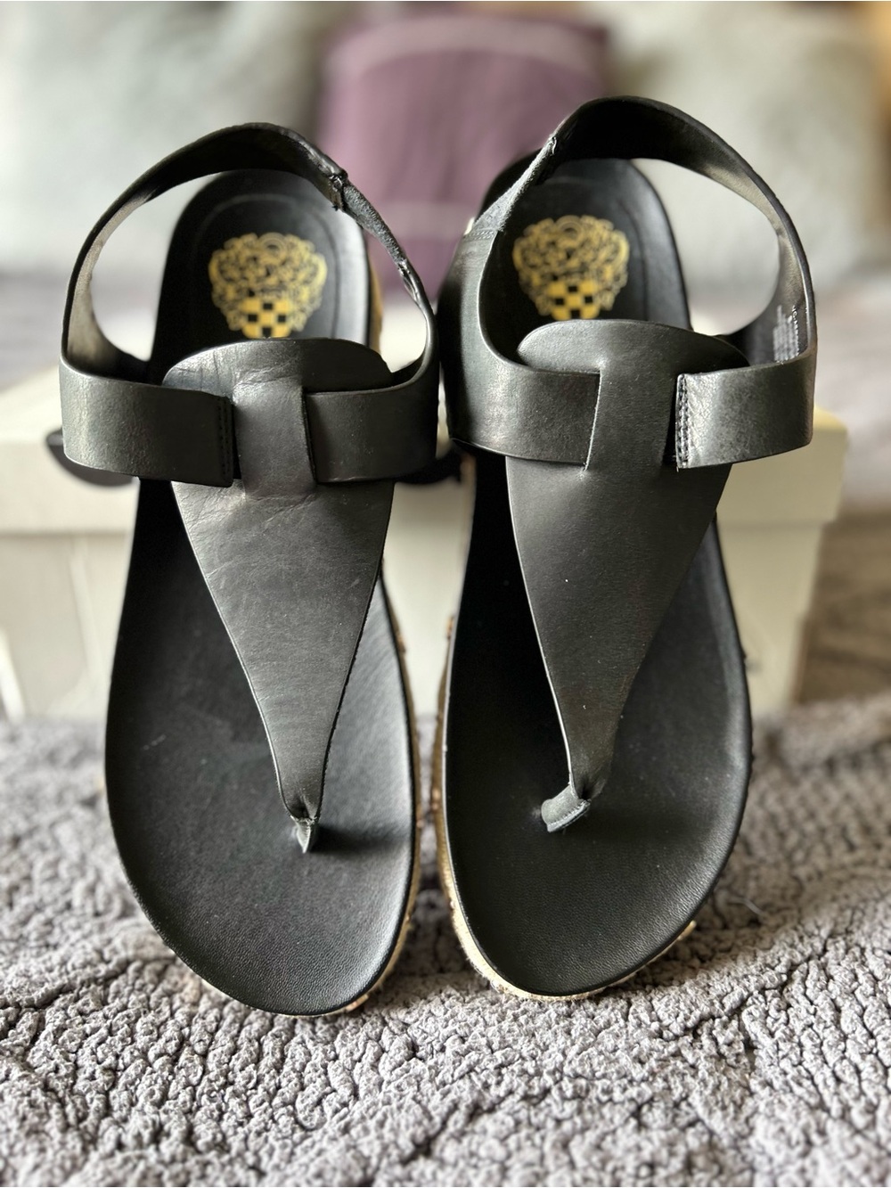 NWOT Michael Kors Black Leather Women’s Sandals